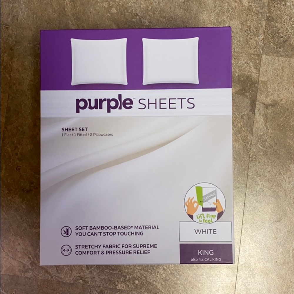 Purple brand King size sheet set